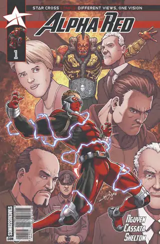 Cover of Alpha Red #1 Regular Cover, Star Cross Comics
